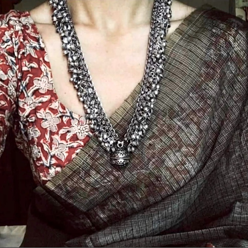 German silver sounding Ghunghroo necklace